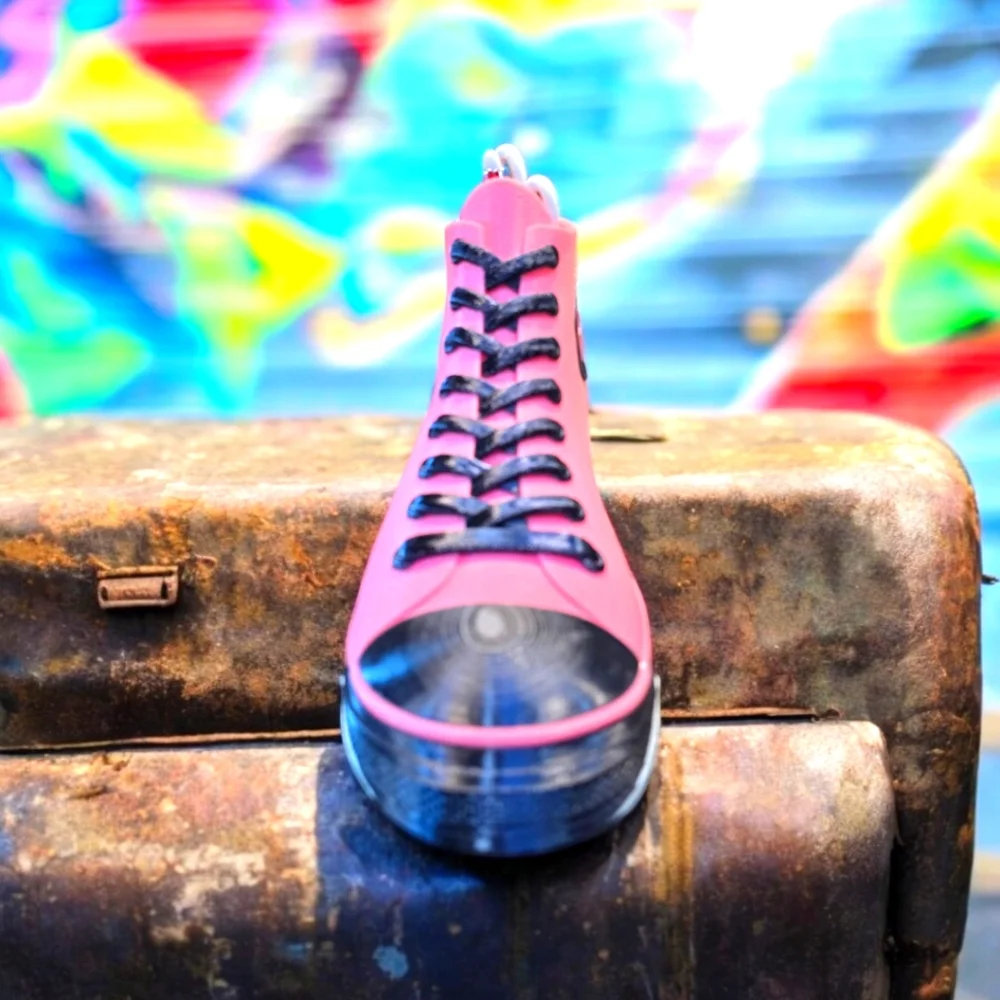 Handmade 3D Printed Pink Shoe Pencil Holder – New, 10"x2.25"x5" - Picture 4 of 10